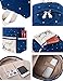 Leaper Casual Dots Cute Canvas laptop Bag Backpack Cross-body Bag Pencil Bag 3PCS Set(Dark Blue)