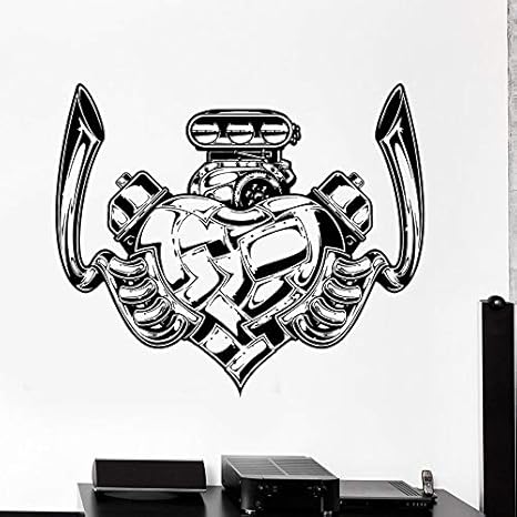Motor Motor Calcomanía de pared Estilo fresco Puerta de coche Ventana