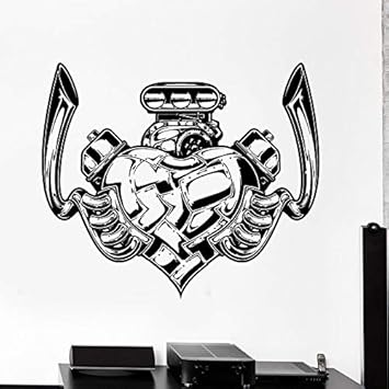 Motor Motor Calcomanía de pared Estilo fresco Puerta de coche Ventana