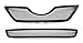 2007-2009 Toyota Camry Black Stainless Steel Mesh Grille Grill Combo Insert