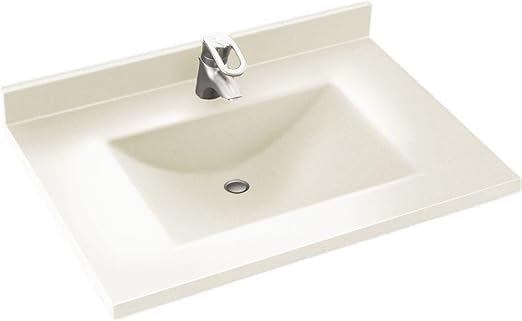 Swanstone Cv02231 018 Contour Solid Surface Single Bowl Vanity Top