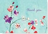 Fuchsia Blooms Thank You Notes (Stationery, Note Cards, Boxed Cards)