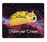 Smooffly Gaming Mouse Pad Custom,Doge in Taco