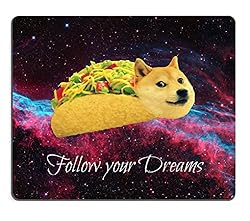 Smooffly Gaming Mouse Pad Custom,Doge in Taco
