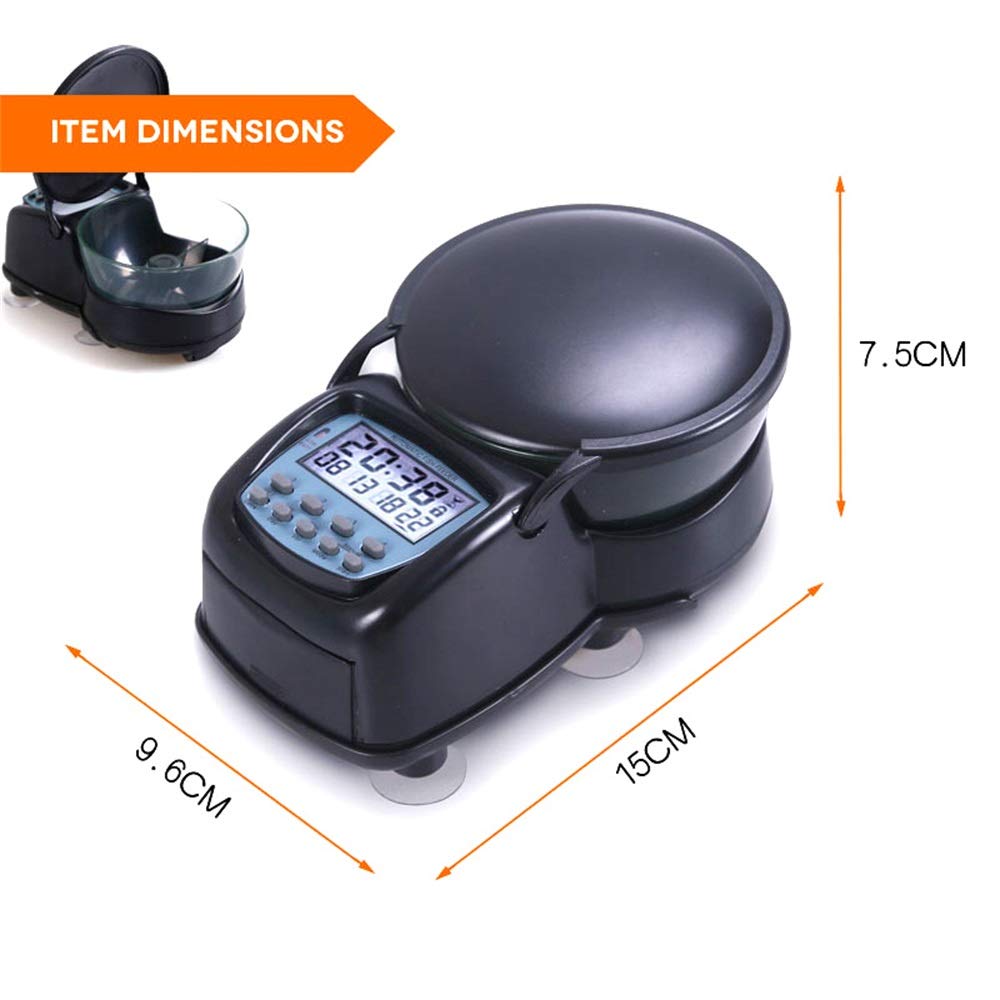 Bartonisen Automatic Fish Feeder Aquarium Fish Feeder Programmable