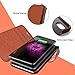 Taken iPhone 8 / iPhone 7 Leather Wallet Case with Cards Slot and Metal Magnetic, Slim Fit and Heavy Duty, Plastic Flip Case/Cover with Rubber Edge, for Women, Men, Boys, Girls, 4.7 Inch Dark Brown