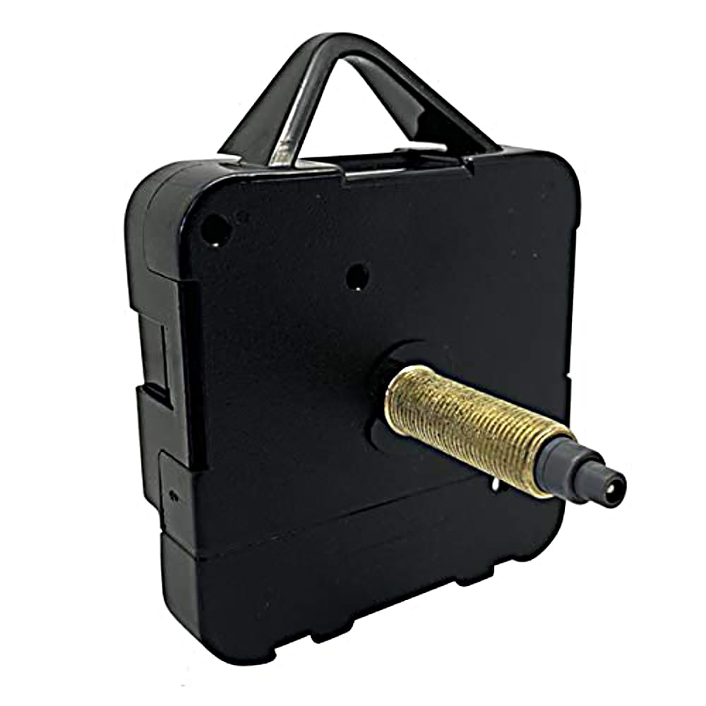 New Replacement Ticking Quartz Clock Movement Mechanism Motor Battery Operated For Repair ROHS (Supersize - Gold Thread 24mm - Total Spindle 30mm)