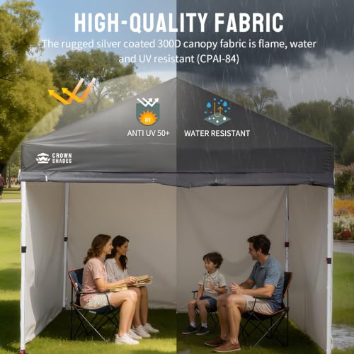CROWN SHADES 10x10 Commercial Pop Up Canopy Tent Review: Portable Shelter with Sidewalls image 31