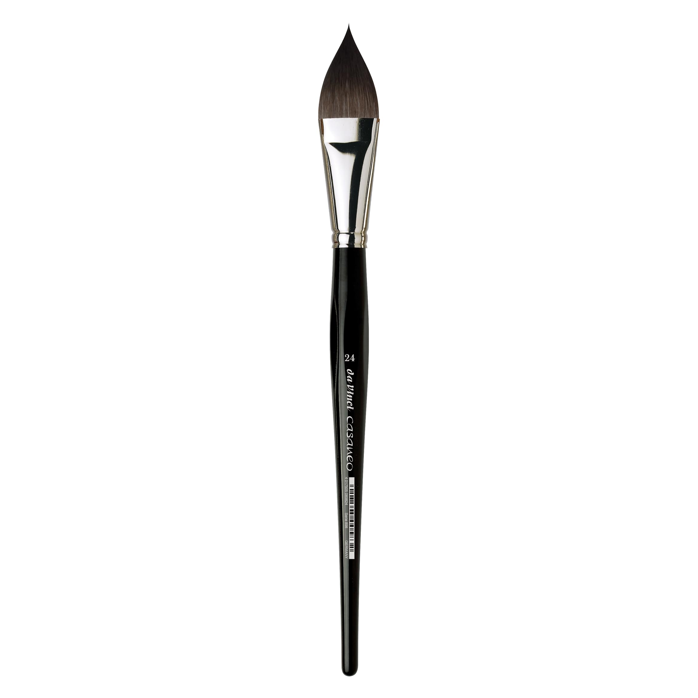 da Vinci, CASANEO, XS wash brush, watercolour brush, synthetic fibres, artist's brush, watercolour painting, liquid acrylic paints, made in Germany, pointed oval, size 24