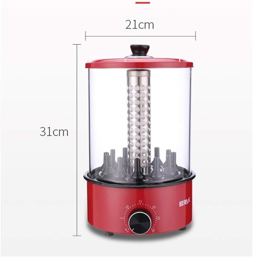 review zaizai Electric Grill Outdoor and Indoor,Smokeless Grill 360° Automatic Rotation, Timing Knob, Fast Heating, Large Capacity and Multi-Function 1100W