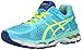 ASICS Women's Gel Kayano 22 Running Shoe, Ice Blue/Flash Yellow/Blue, 11 M US
