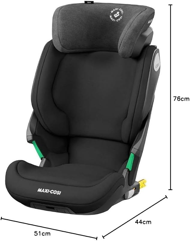 Kore i-Size ISOFiX Kindersitz, 100–150 cm, Authentic Black