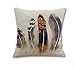 SLS Cotton Linen Decorative Throw Pillow Case Cushion Cover Feather 18
