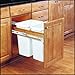 Rev-A-Shelf Double Trash Pullout 35 Quart -Wood, Less Bins (4WCTM-18DM2)