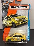 Matchbox 2017 MBX Adventure City Toyota Prius Taxi 15/125, Yellow