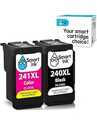 Smart Ink - Cartucho de tinta de repuesto para Canon PG 240XL PG-240 CL 241XL CL-241 (BK y Color 2 Combo Pack) para usar con Pixma MG2120 MG3120 MG3122 MG3520 MG3522 MG4120 MX372 MX472 MX522