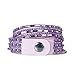 Velvet and Rhinestone Wrap Around Bracelets - 3 Pack (Purple/Blue/White)