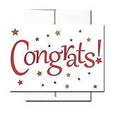 Congratulations Cards: Starry Congrats - Boxed 30 Blank Note Cards Made in USA + 32 Env by CroninCards