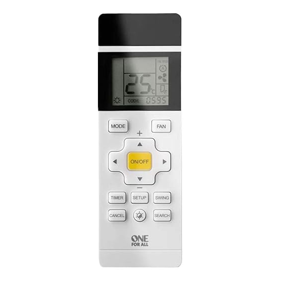 One For All - Universelle Fernbedienung für die Klima-Anlage - mit LCD-Schirm- weiß - URC1035
