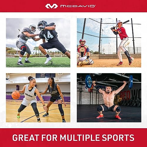 McDavid Knee Brace Sleeve Compression Support for Joint Pain, Arthritis, Increases Blood Flow. for Running, Walking, Gym, Recovery, Sports, Daily Tasks. for Right or Left Knee. Men and Women.