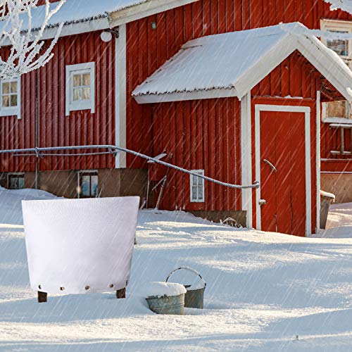RUSFOL Insulated Pouch for Pipe Winter Freeze Protection,tinfoil Inner 30" W X 24" H backflow Insulation Cover