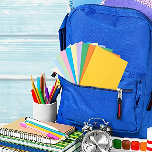 Koogel 180 Blätter Blanko Karteikarten, Lernkarten Moderationskarten 9 Farben farbig sortiert Rechteckig 150mm x 100mm für Vokabel Lernen Büro Schule Präsentation Moderation