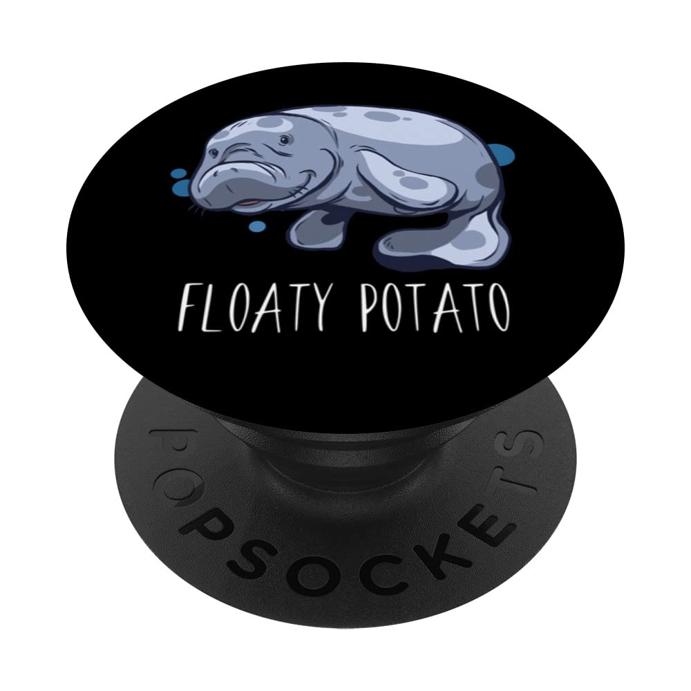 Floaty Potato manatee marine life PopSockets Swappable PopGrip