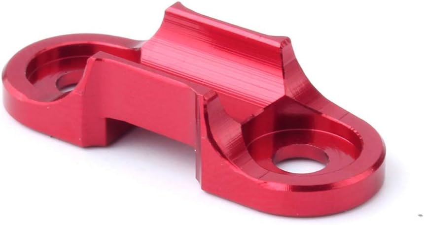 Maxtapos Bicycle Aluminum Shifter Brake Cable Guide Clamp Conversion Bike Oil Tube Buckle - Red