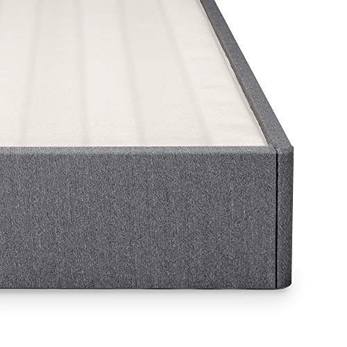 ZINUS Upholstered Metal and Wood Box Spring / 7.5 Inch Mattress Foundation / Easy Assembly