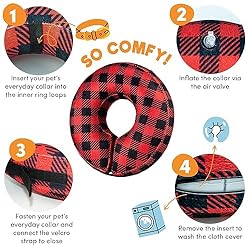 BENCMATE Protective Inflatable Collar for Dogs and