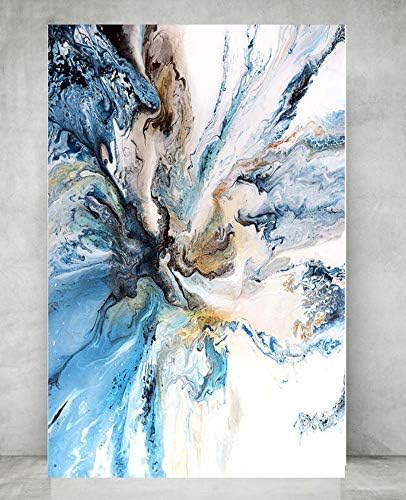 Colorful Ocean Large Abstract Poster Canvas Art Landscape Oil Painting Wall Pictures For Living Room Modern