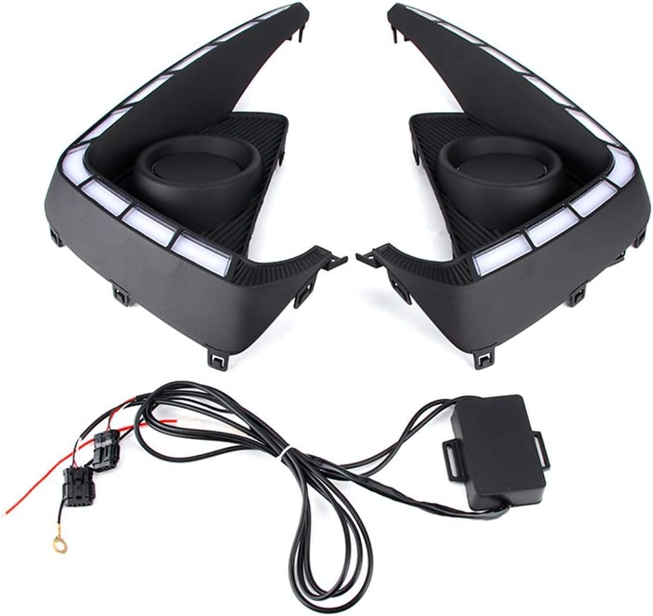 DRL Daytime Running Light,2pcs LED 2Color Daytime Running Light 12V Fit for Suzuki Ertiga 20182019 Daytime Running Lamp