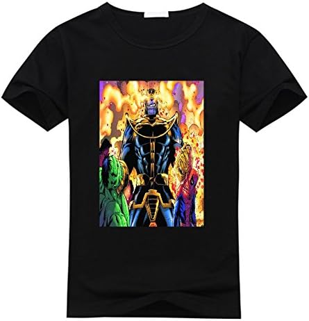 Fanging Design Men's Thanos Infinity Gauntlet Custom Classic Cotton T-Shirts XX-Large Black