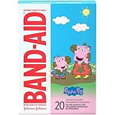 Band-Aid Brand Adhesive Bandages Peppa Pig - Self Adhesive Wound Care Skin Dressing - Assorted Sizes, 20 Count