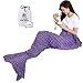 Mermaid Tail Blanket, AM Seablue Mermaid Blanket for Adult, Kids Mermaid Tail Blanket for Girls, Adult, Kid Super Soft All Seasons Sleeping Blankets 71