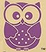 The Toddler Pillow Co. Organic 13x19-Inch Hypoallergenic Pillow and Carrying Bag, Purple Owl