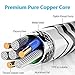 Multi USB Charger Cable,4ft/120cm Nylon Braided,3 in 1 USB Fast Charging Cord Adapter,with Type C 8 Pin Lighting Micro USB for Universal Use by DUX DUCIS