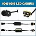9005 9006 9012 H10 LED Anti Flicker Capacitor Error Code Computer Warning Canceller LED Resistor Canbus Decoder(Pack of 2)