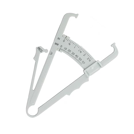 Gazechimp Körperfett Tester - Körperfettzange Fettmesszange Caliper Körperfettmessgerät
