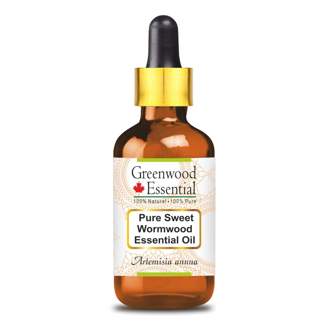 Greenwood Essential Pure Sweet Wormwood Essential Oil (Artemisia annua) with Glass Dropper Steam Distilled 30ml (1 oz)
