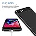 JETech Case for iPhone 8 Plus and iPhone 7 Plus, Protective Cover with Shock-Absorption and Carbon Fiber Design, Black