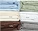 Crystal 4-Piece Bed Sheet Set - Dobby Stripe - 100% Cotton Sateen - 300 Thread Count