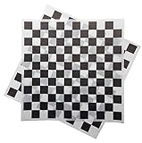 Deli Squares - Paper Sheets (12" x 12") (Checkered Black - 1,000 Sheets)