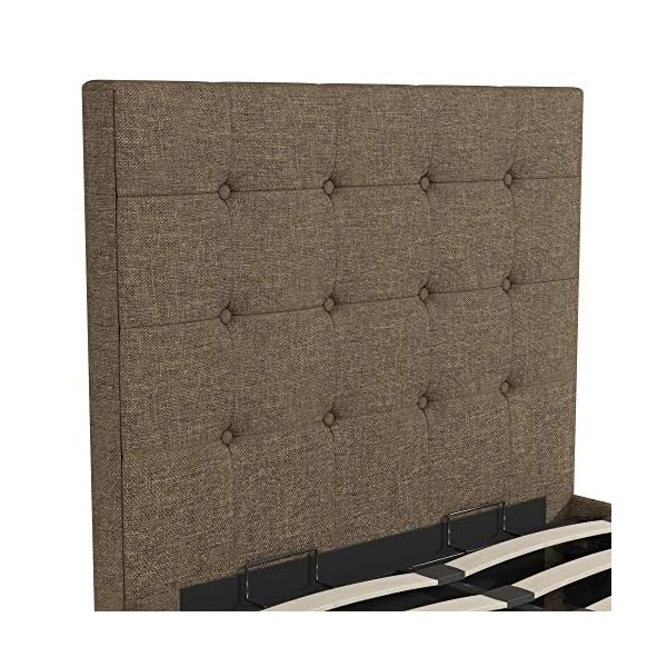 DHP Cambridge Gas Lift Upholstered Platform Bed with Storage