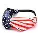 AKOAK New American Flag Headband USA 4th of July Head wrap Fashion Elastic Hair Bands Bandana Turban Hair Accessories