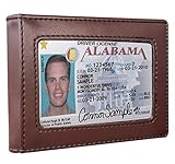 RFID Wallet Mens Slim Bifold Leather Front Pocket Wallet Money Clip Card Holder