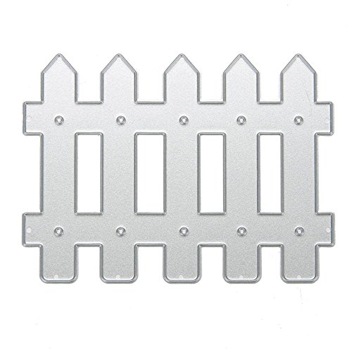 Dream_light Metal Cutting Dies, Embossing Dies Stencil Template Mould for DIY Scrapbooking Photo Album Paper Card Making Craft Wedding Party Decoration DIY Gift, Die-Cuts (Fence)
