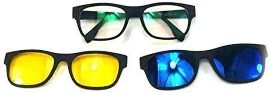 GosFrid Polarized Magic Vision Stylish Sun glass With Quick-Change Magnet Lenses, 1Pc(Black)