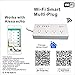 WiFi Smart Power Strip Surge Protector,Mengyasi Smart Power Socket with 4 AC Outlets and 4 USB Ports Compatible with Alexa Remote Control your Device from Android/ IOS Smartphone/ Tablets
