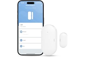 Maxcio Door Window Sensor, Door Open Detector with App Notifications, Compatible with Alexa/Google Home, Entry Detector Sensor for Home Automation Security, Requires Maxcio Zigbee Gateway